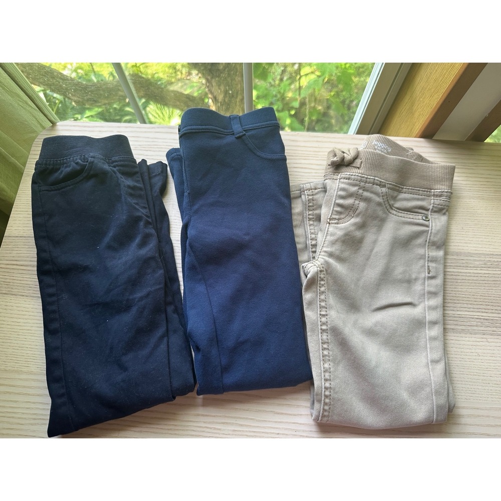 Girls School Uniform Bundle Size 5/6 Polo Shirts Pants Dress